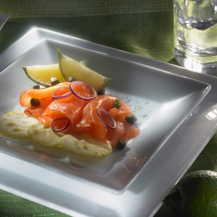 Avet Plato Llano Square Porcelana 25x25 cm (6 Unidades)